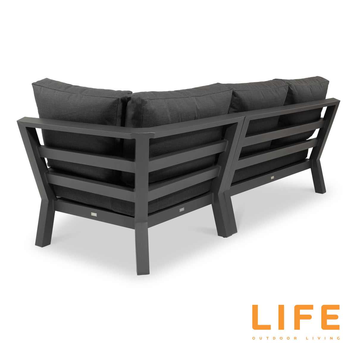 LIFE Timber Deluxe Corner Set with Ceramic Adjustable Table