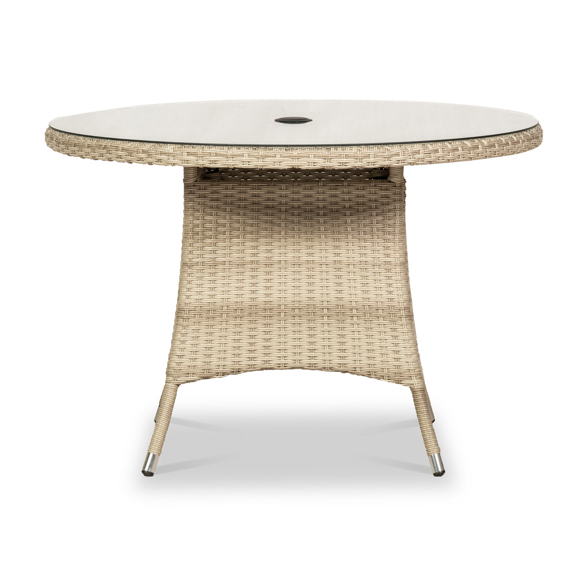 Lisbon 4 Seater Round Carver Dining Set