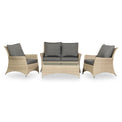 Lisbon Deluxe 4 Seater Lounging Coffee Set from Roseland Furniture