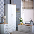 Talland White 4 Drawer Low Storage Unit from Roseland