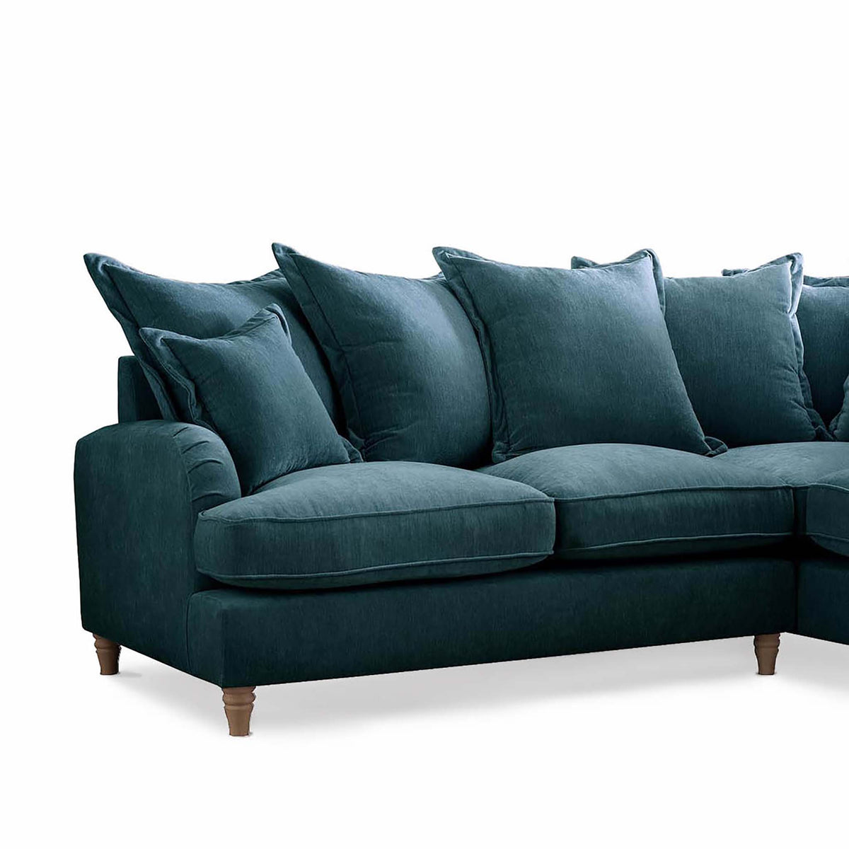 Rupert Emerald Green 2 Corner 1 Right Hand Sofa Couch