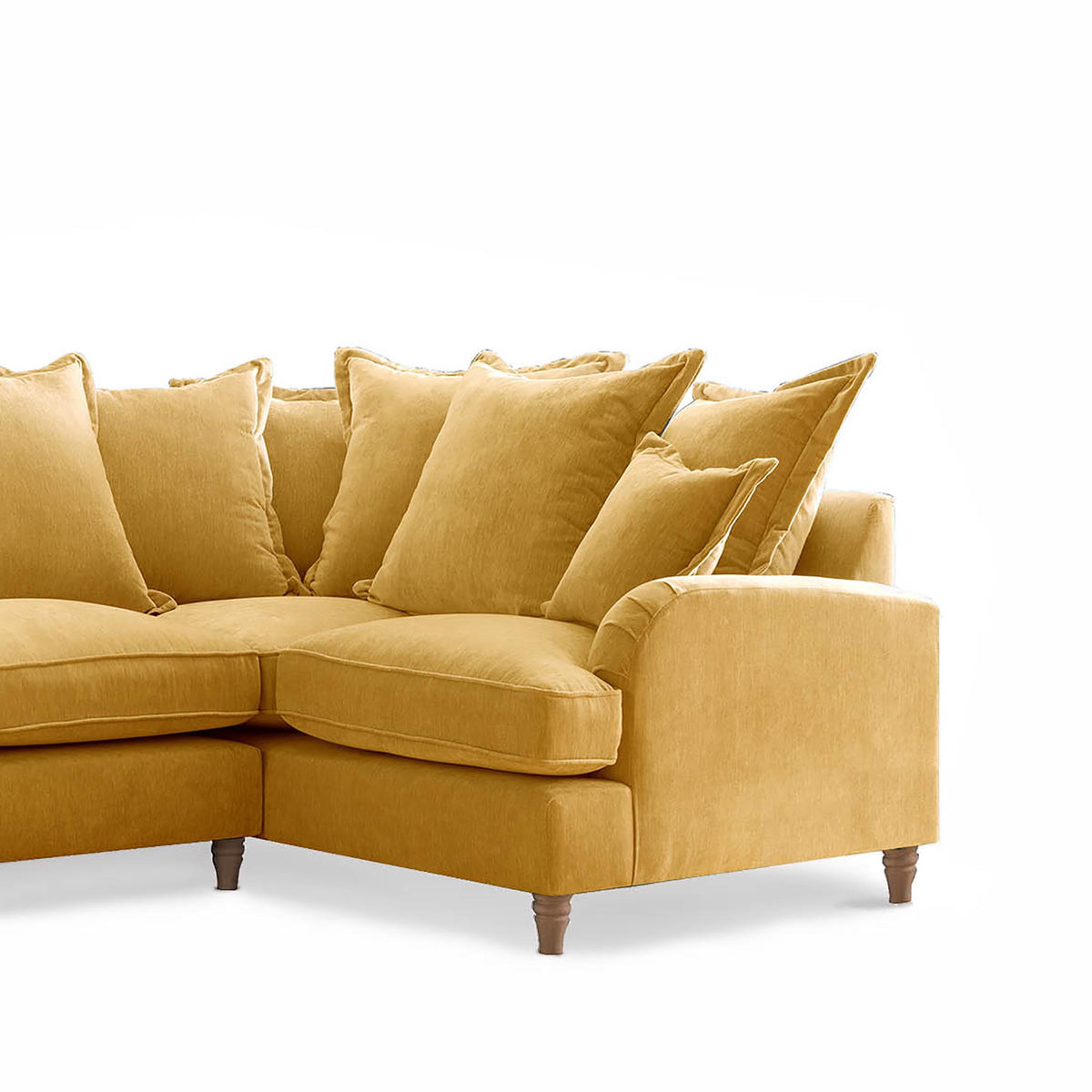 Rupert Gold 2 Corner 1 Right Hand Sofa Couch