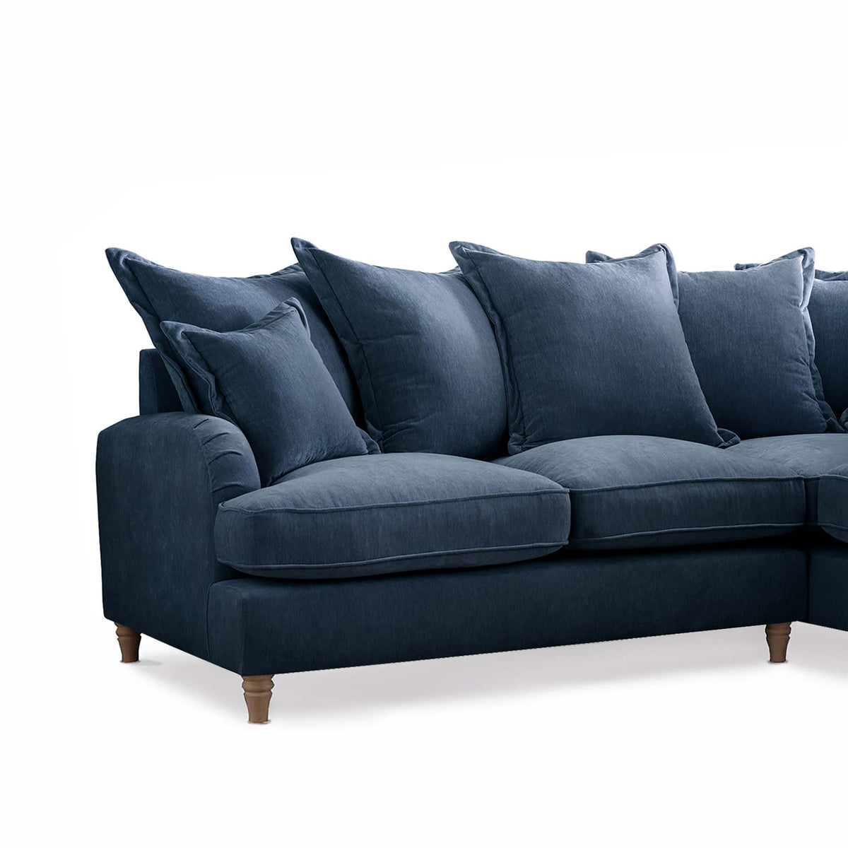 Rupert Navy Blue 2 Corner 1 Right Hand Sofa Couch