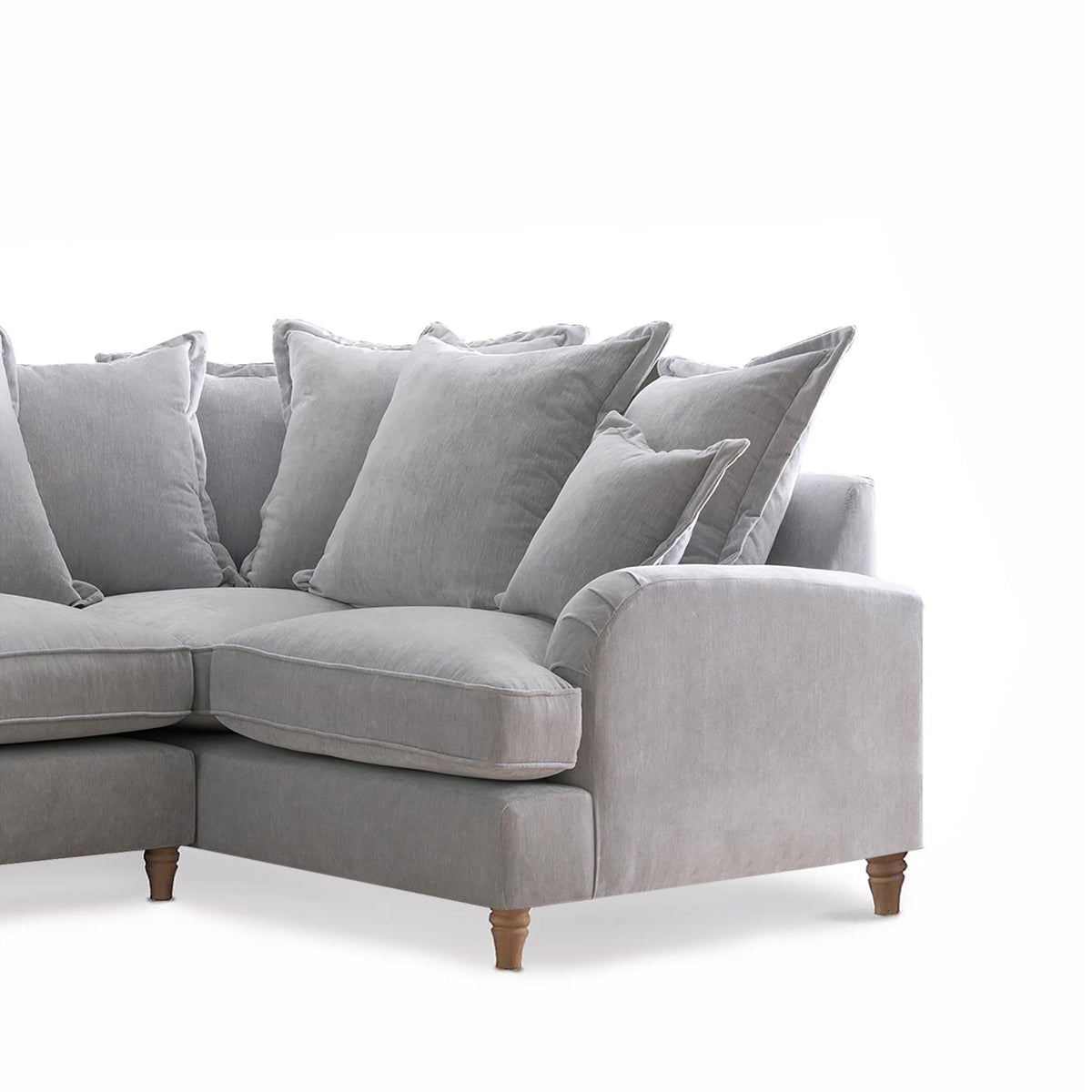 Rupert Ice  Grey 2 Corner 1 Right Hand Sofa Couch