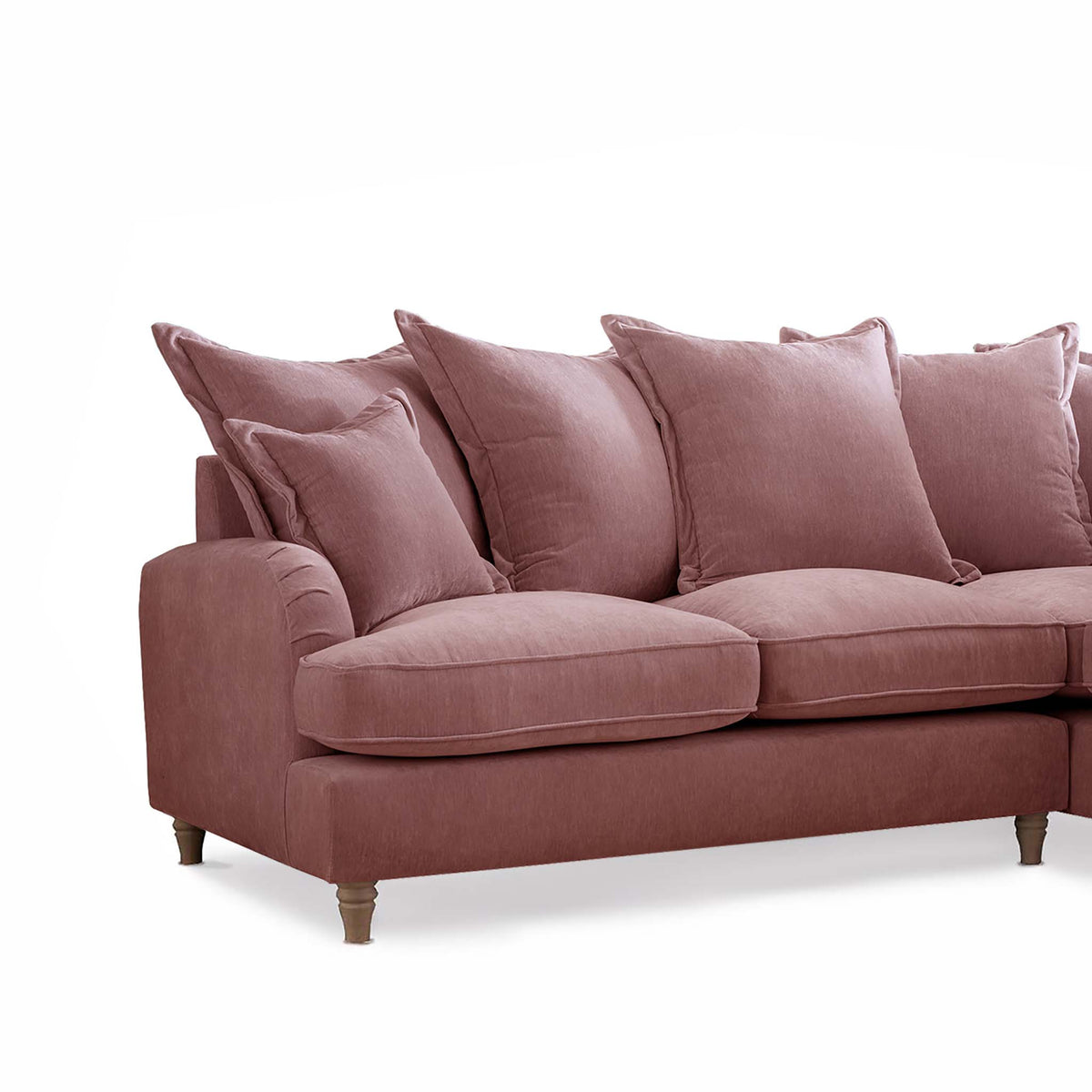 Rupert Plum Pink 2 Corner 1 Right Hand Sofa Couch