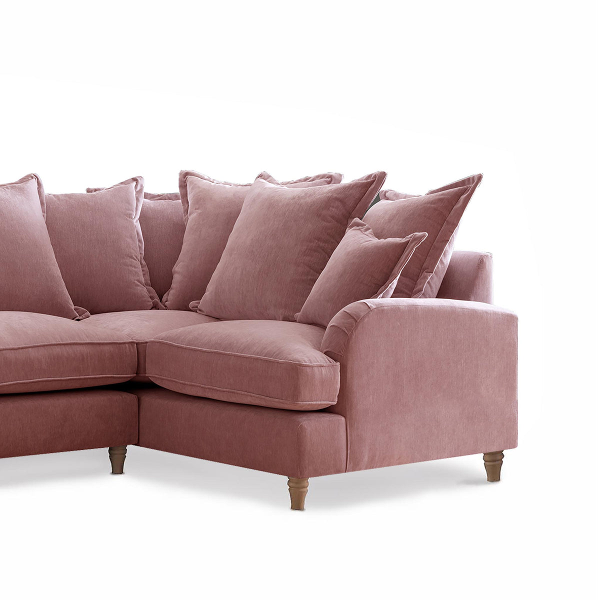 Rupert Plum Pink 2 Corner 1 Right Hand Sofa Couch