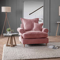 Riley Pillow Back Plum pink Armchair for living room