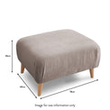 Rowen Pillow Back Footstool