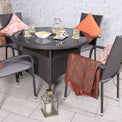 Malaga 4 Seat Stacking Rattan Garden Dining Set