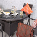 Malaga 4 Seat Stacking Rattan Garden Dining Set