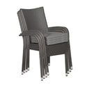 Malaga 4 Seat Stacking Rattan Garden Dining Set stacking chairs