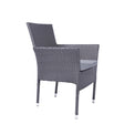 Malaga 6 Seat 140cm Stacking Rattan Garden Dining Set Armchair