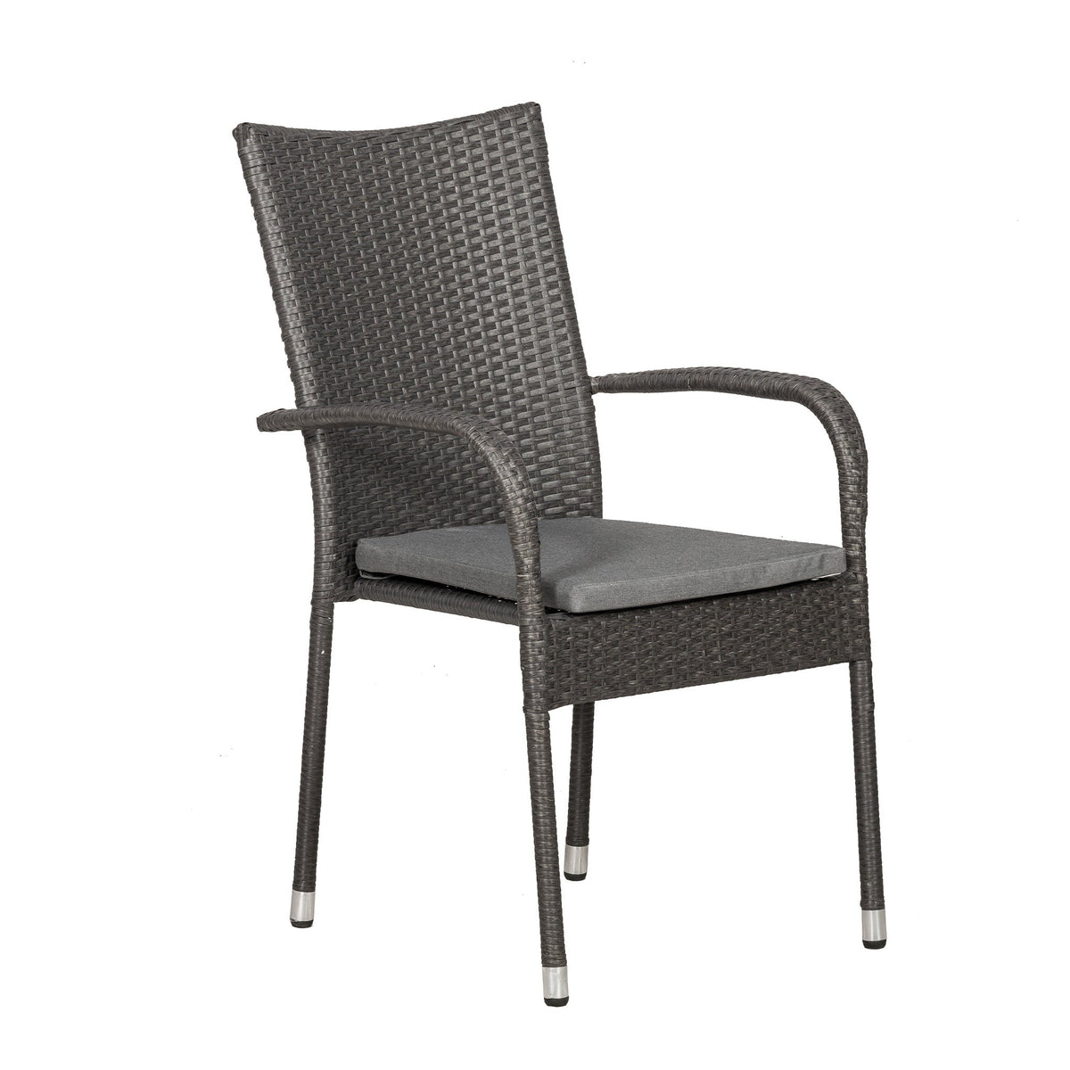 Malaga 6 Seat Stacking Rattan Garden Dining Set Chair