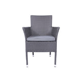 Malaga 2 Seat Deluxe Stacking Rattan Garden Bistro Set chair