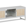 Margot Cane Extra Wide TV Media Unit - Close up of mid section shelves