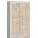 Margot Cane Wardrobe with Drawer - Close up of wardrobe doors