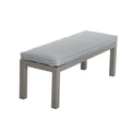 Mayfair 120cm Grey Outdoor Corner Fire Pit Table Lounge Set Bench