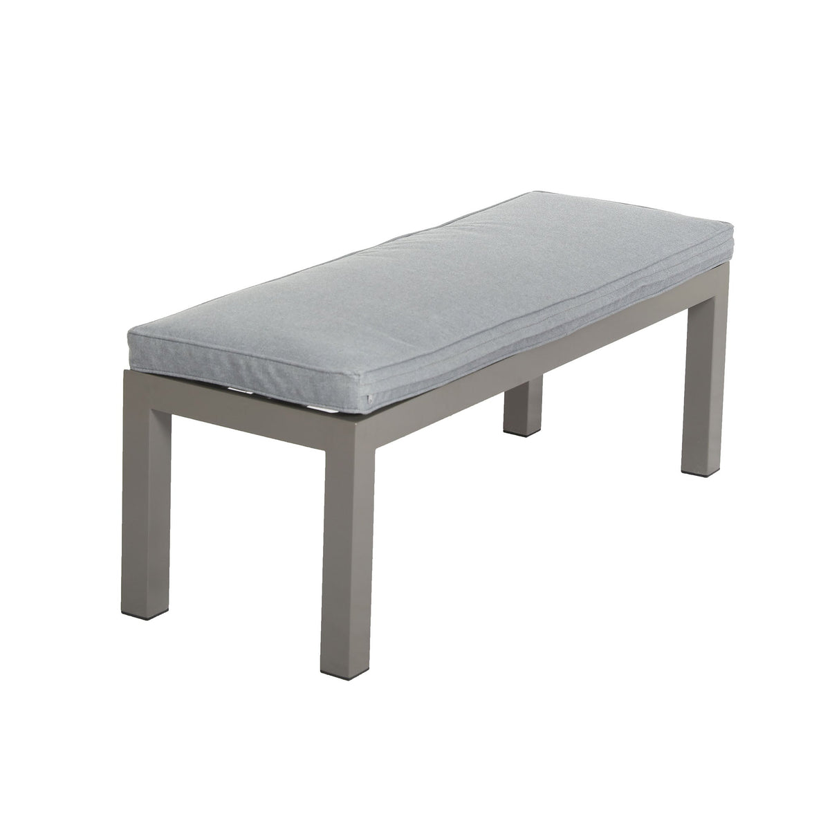 Mayfair 150cm Grey Outdoor Corner Fire Pit Table Lounge Set Bench