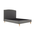 Liberty Charcoal Upholstered Linen Bed Frame without mattress