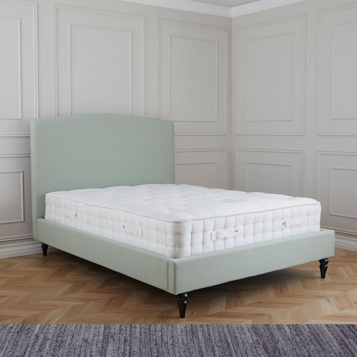 Liberty Duck Egg Upholstered Linen Bed Frame from Roseland Furniture