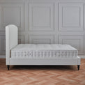 Liberty Natural Upholstered Linen Bed Frame Side Lifestyle image