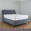 Oliver Steel Grey Velvet Upholstered Ottoman Storage Bed from Roseland Furniture