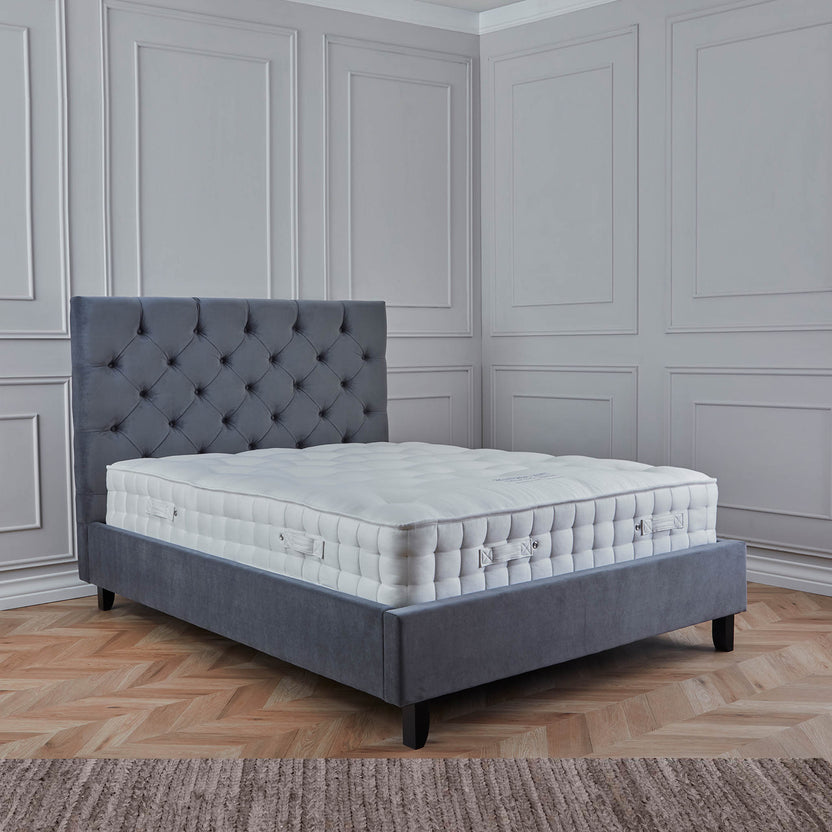 Finley Upholstered Velvet Bed Bed Frames Double Beds