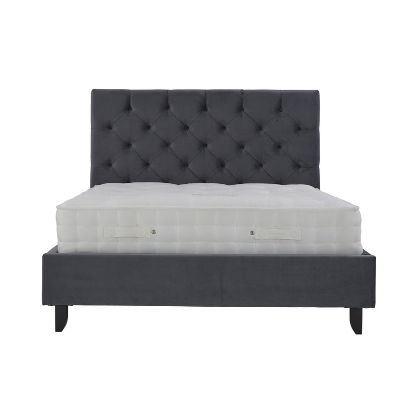 Finley Upholstered Velvet Bed Bed Frames Double Beds