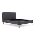 Otto Charcoal Upholstered Bed Frame