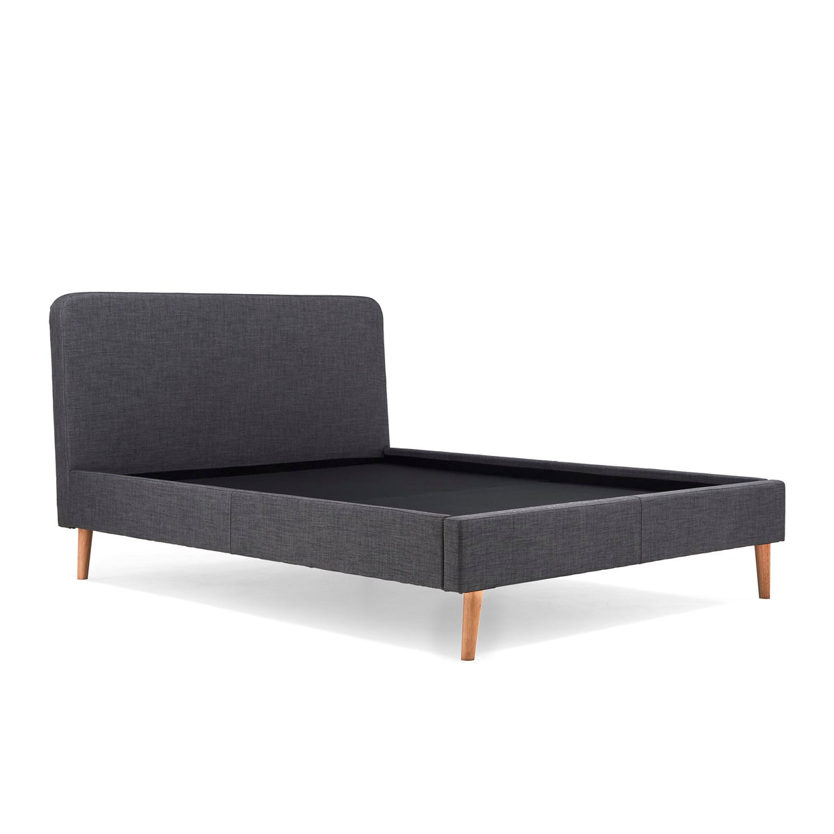 Otto Charcoal Upholstered Bed Frame