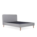 Otto Light Grey Upholstered Bed Frame