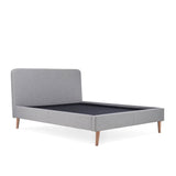 Otto Light Grey Upholstered Bed Frame