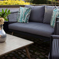 Milan 4 Seater Garden Lounge Set with Coffee Table 2 seater sofa close up