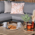 Milan 4 Seater Garden Lounge Set with Coffee Table close up