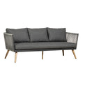 Milan Garden Corner Sofa Lounge Set 3 seater sofa section with aluminium frame