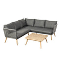 Milan Garden Corner Sofa Lounge Set with Coffee Table