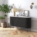 Milo Mango & Marble Fluted Sideboard