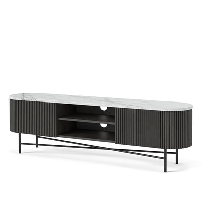 Milo Mango & Marble Fluted Extra Large TV Media Unit