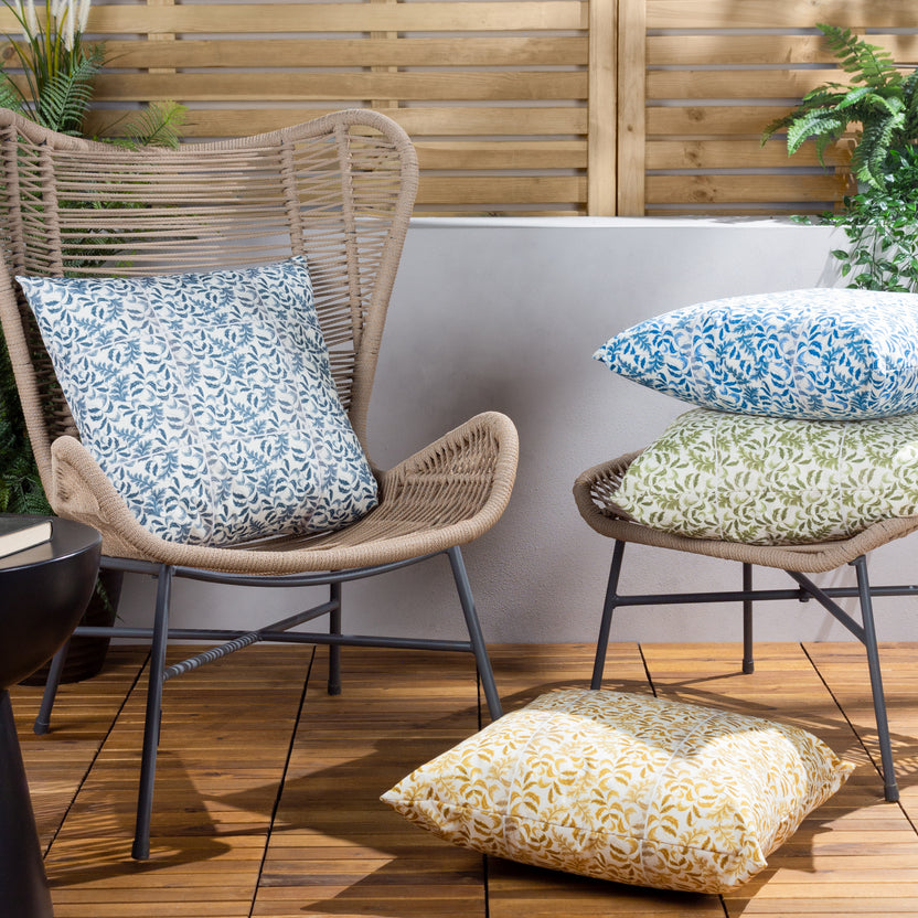 Milton Tiles 55cm Reversible Outdoor Polyester Cushion | Roseland