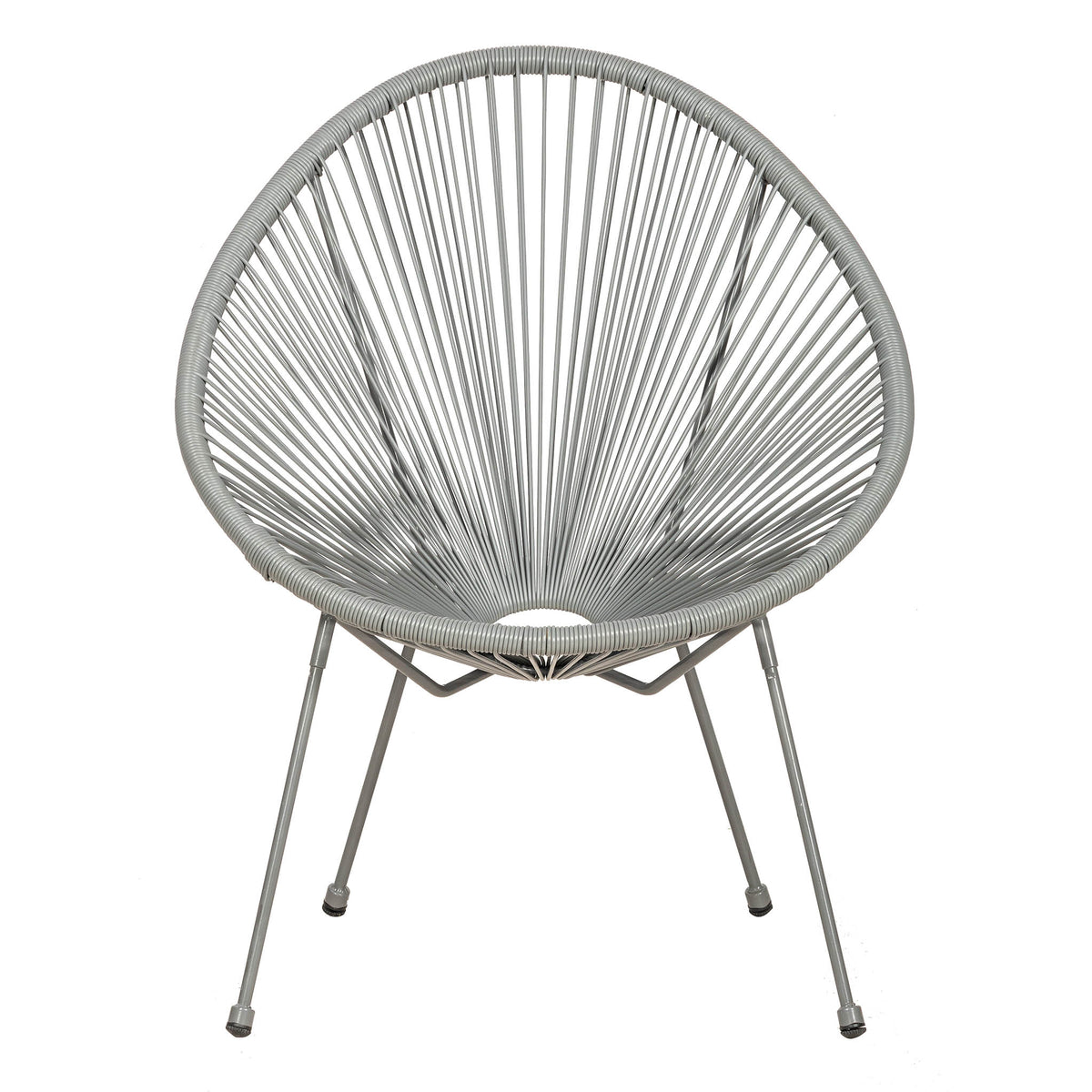 Monaco Grey 2 Seat Outdoor Egg Chair Bistro Set