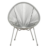 Monaco Grey 2 Seat Outdoor Egg Chair Bistro Set
