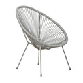 Monaco Grey 2 Seat Garden Egg Chair Bistro Set