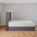 Maude Grey Velvet Ottoman Storage Bed Frame 
