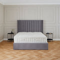 Maude Grey Velvet Ottoman Storage Bed Frame for bedroom