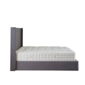 Maude Grey Velvet Ottoman Storage Bed Frame 