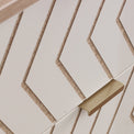 Mila White with Gold Hairpin Legs Wireless Charging 2 Side Table