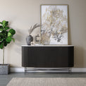 Milo Mango & Marble Fluted Sideboard