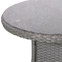 Vada 140cm 6 Seat Rattan Round Dining Set - Grey