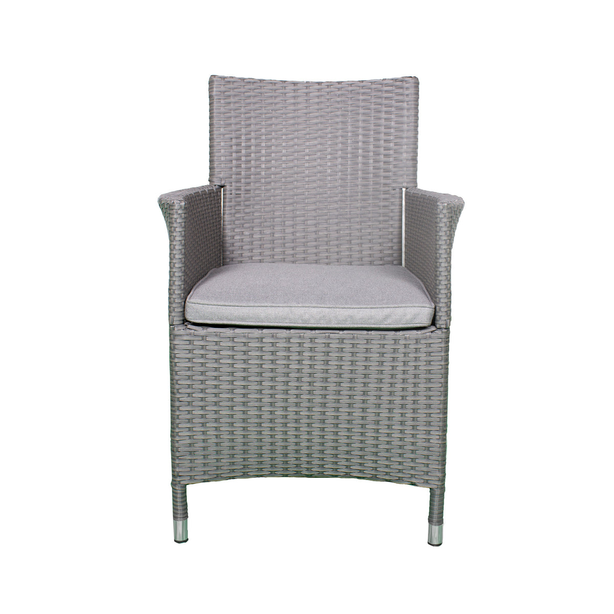 Vada 150cm 6 Seat Rattan Rectangular Dining Set - Brown