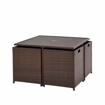 Vada 4 Seat Rattan Cube Set
